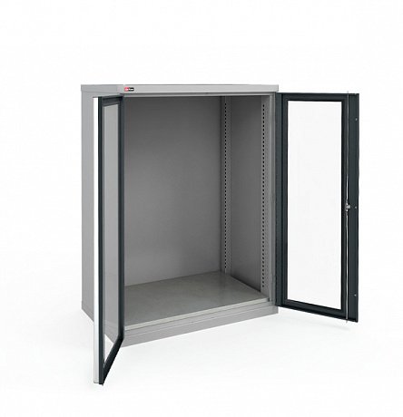 VS-053 cabinet with windowed doors (no internal filling)