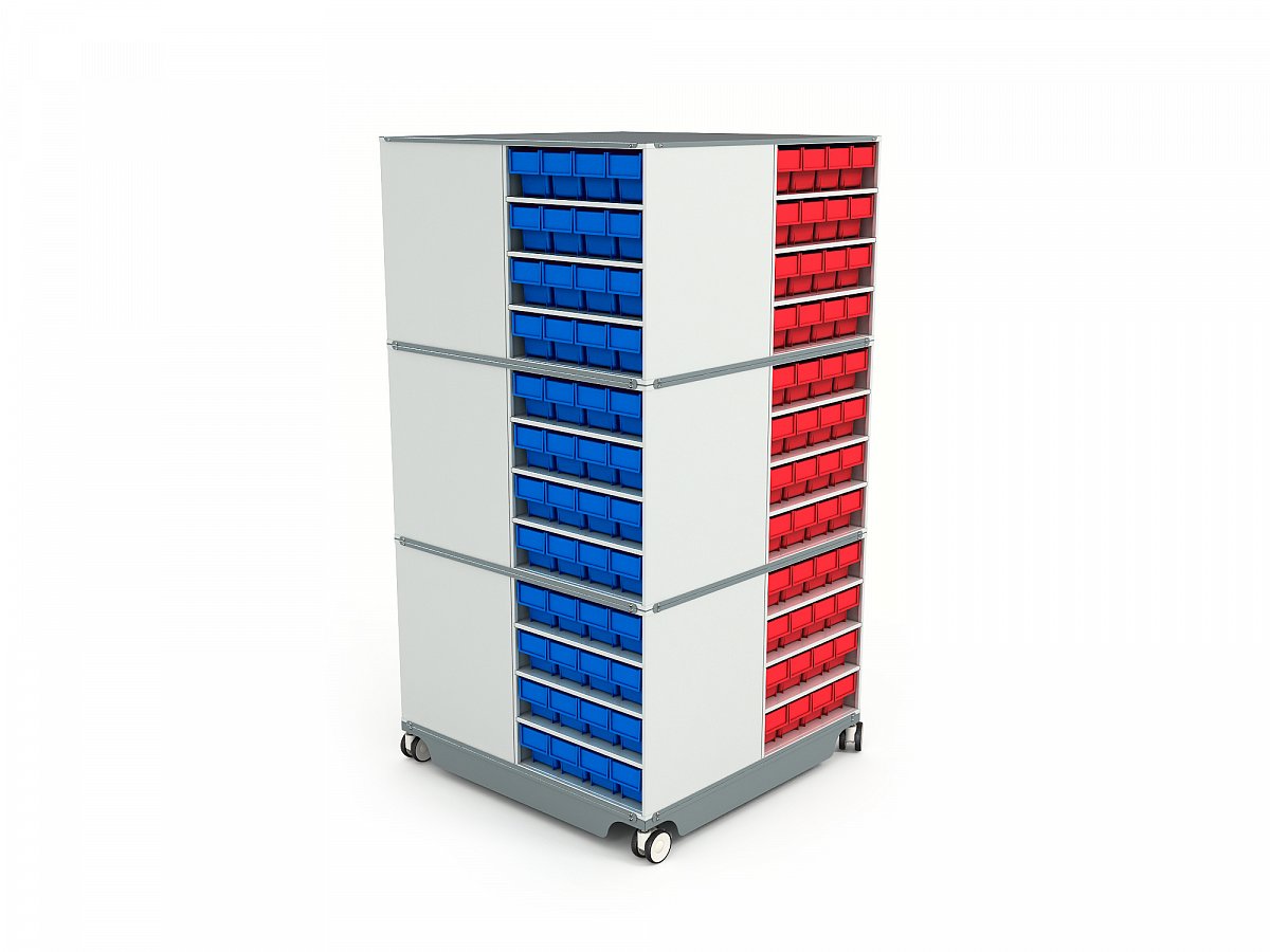 KP-02 Mobile (Swivel) Modular Storage Counter (2)