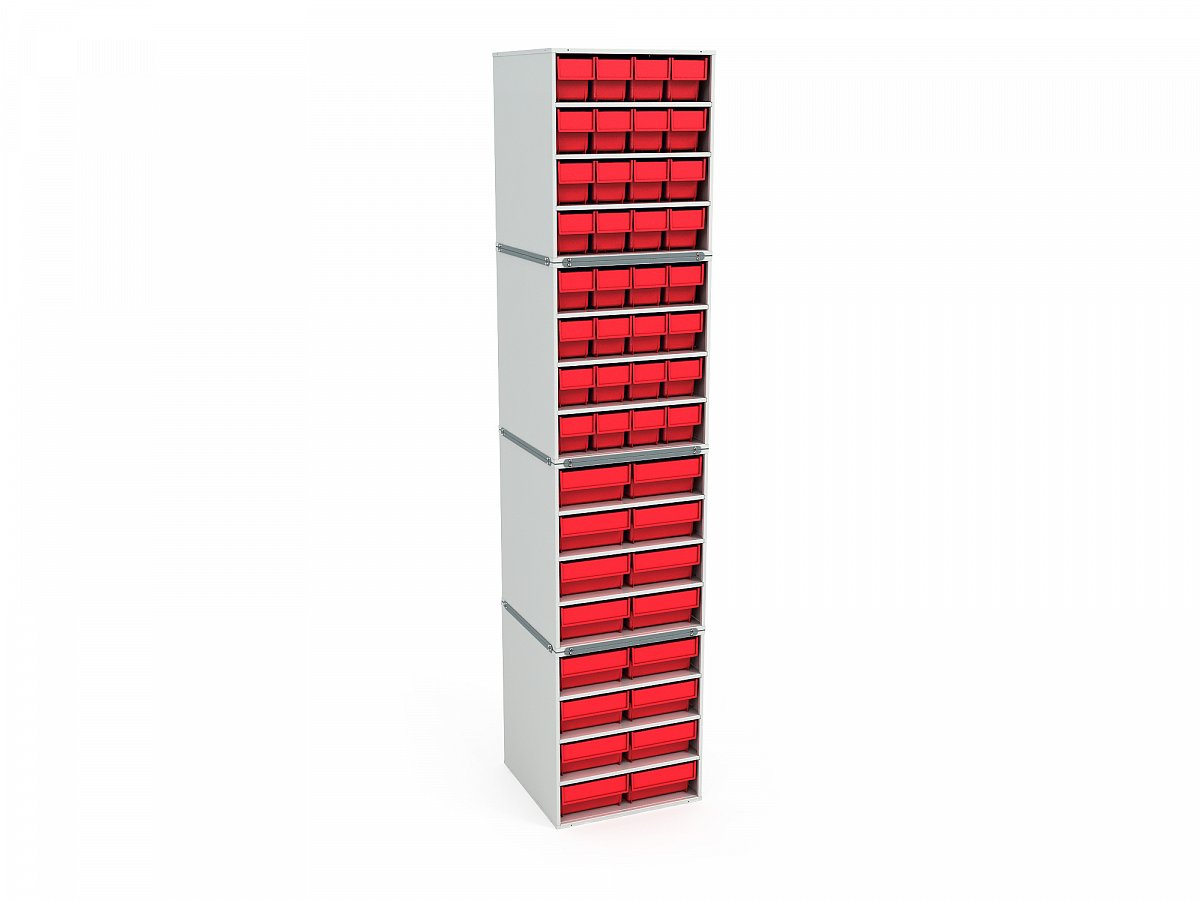 Stationary Modular Storage Counter (4 tier)