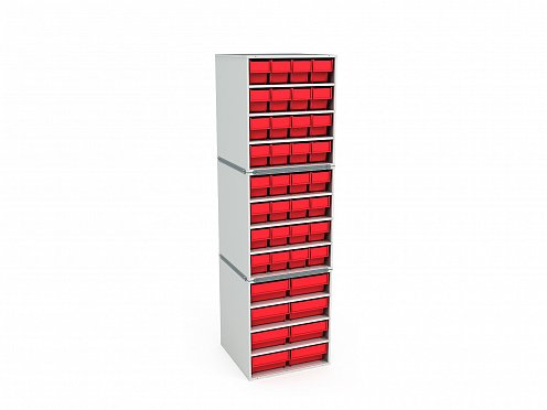 Stationary Modular Storage Counter (3 tier)