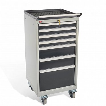 DiKom VS-017 Tool Cabinet with castors, a tray and a side handle