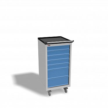 DiKom VL-017 Tool Cabinet with Tray, Castors, and Side Handle