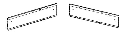 VS-05 Set of brackets 15° for rails