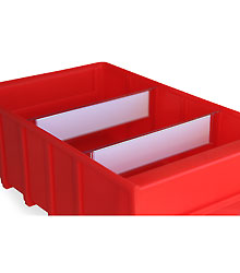 Label holder for partitions of B Sh 185 drawers (10 pcs.)