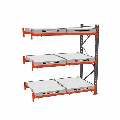 Additional roll-out shelf rack (3-tier)