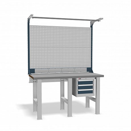 DiKom VS-150-02 Workbench + DiKom Perforated Panel VS-150-E6