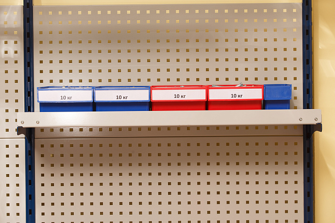 VS perforated panel shelf 075