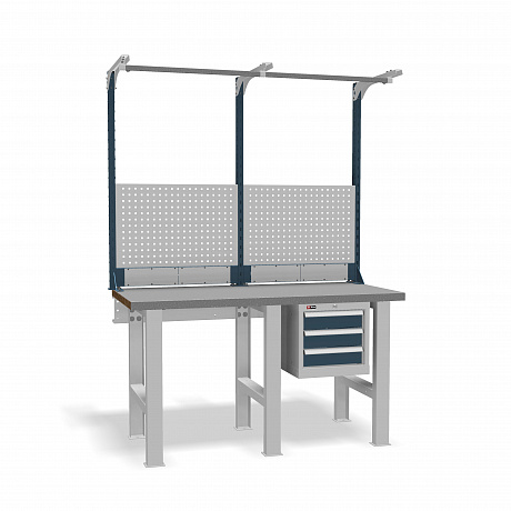 DiKom VS-150-02 Workbench + DiKom Perforated Panel VS-150-E2