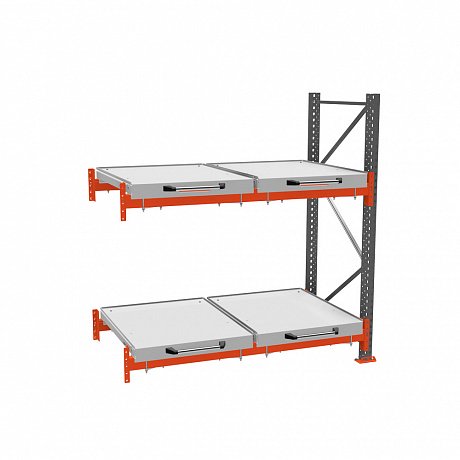 Additional roll-out shelf rack (2-tier)