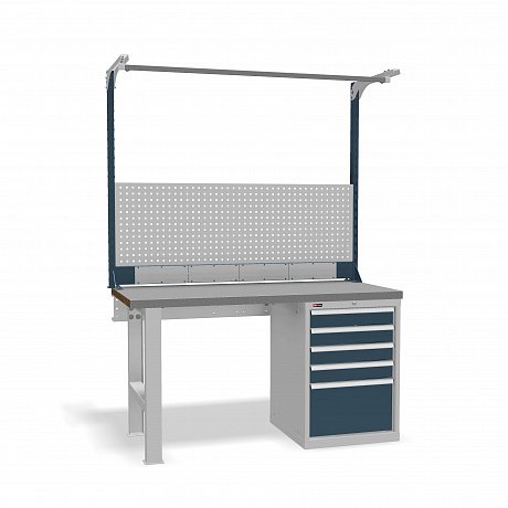 DiKom VS-150-04 Workbench + DiKom Perforated Panel VS-150-E5
