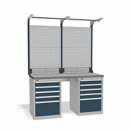 DiKom VS-150-09 Workbench + DiKom Perforated Panel VS-150-E3