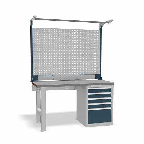 DiKom VS-150-04 Workbench + DiKom Perforated Panel VS-150-E6