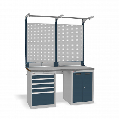 DiKom VS-150-07 Workbench + DiKom Perforated Panel VS-150-E3